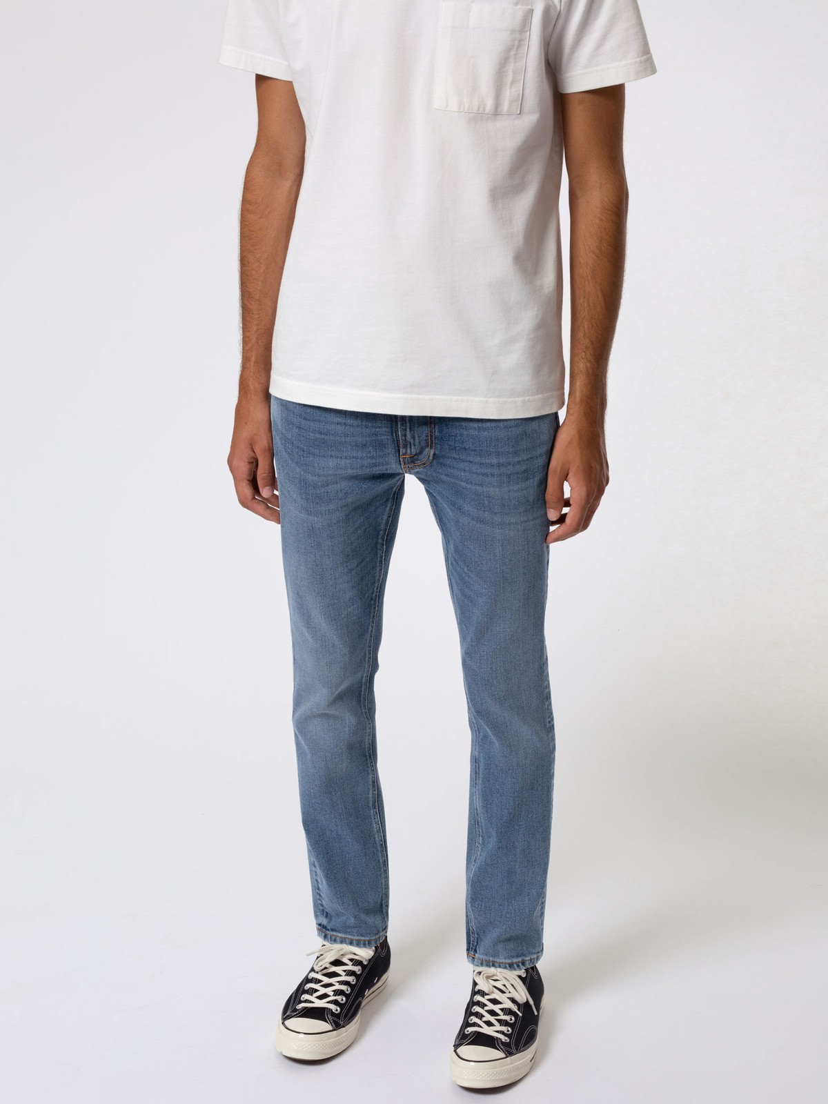 Nudie Jeans Unisex Adulto Jeans Modello Lean Dean Lost Orange, Colore Arancione, Taglia 31W X 32L