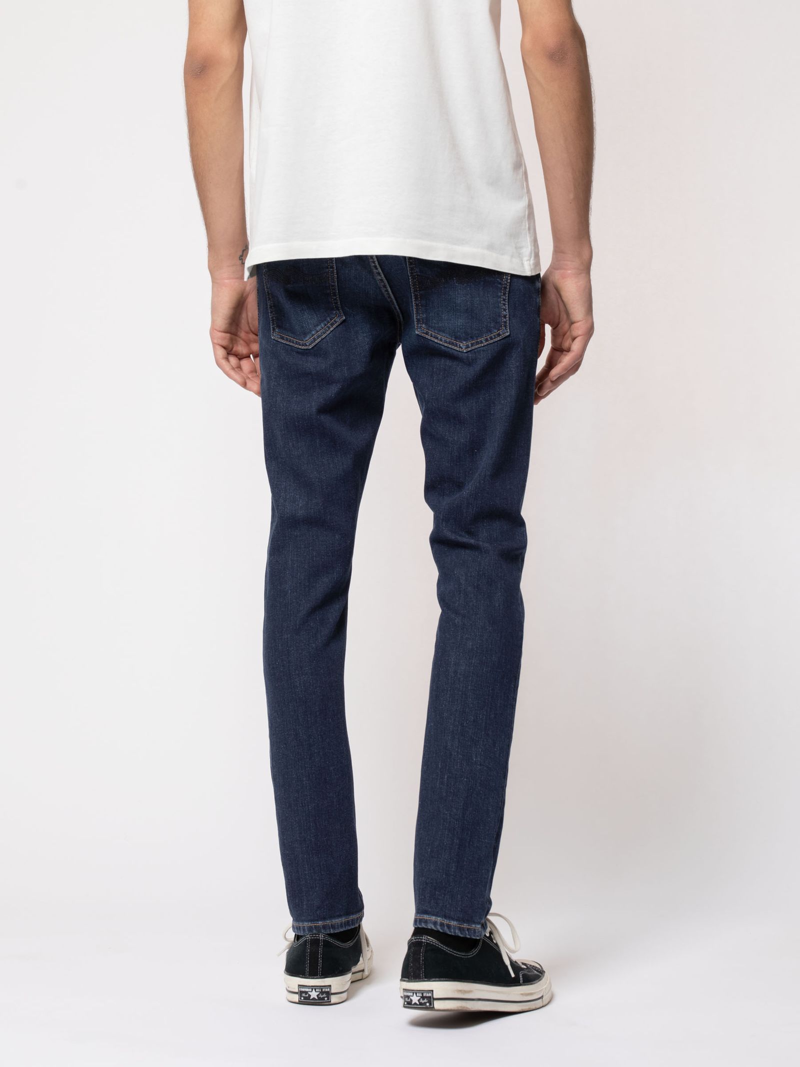 NUDIE JEANS Size 32 Tight Terry Blue Washed Cotton Blend Jeans main image 1