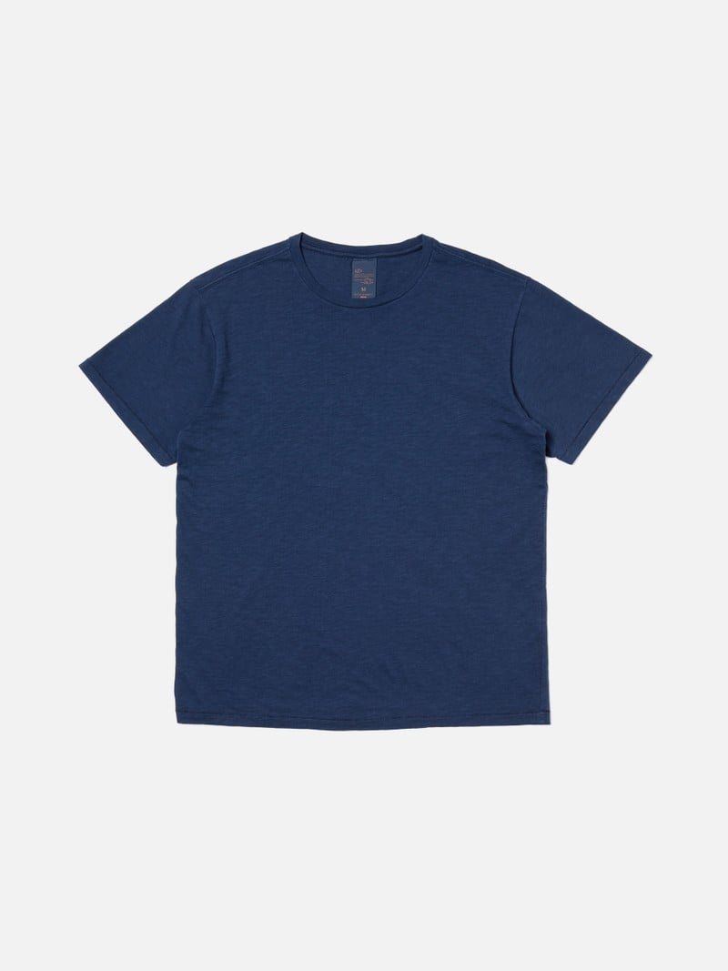 Roffe Slub T-shirt French Blue | Nudie Jeans