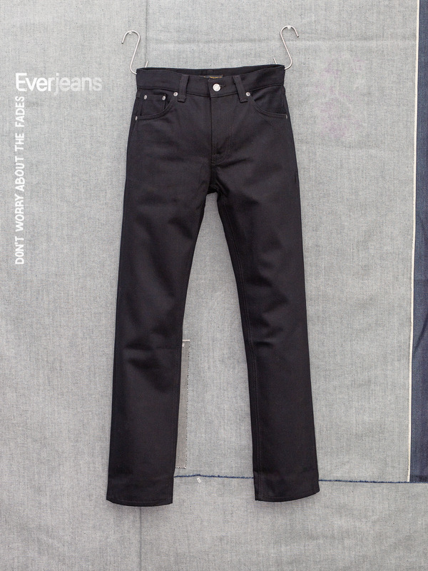 Gritty Jackson Dry Onyx Selvage straight jeans | Nudie Jeans