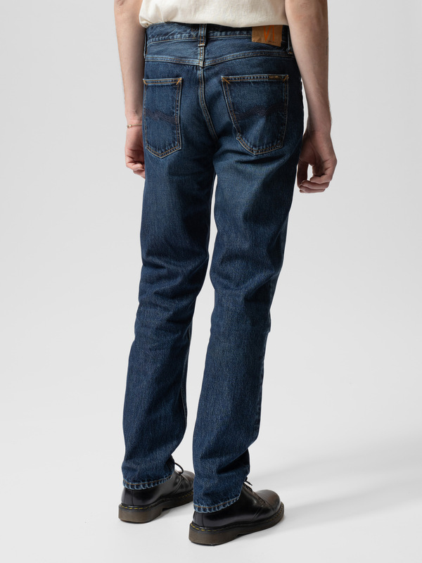 Gritty Jackson Blue Soil regular straight jeans | Nudie Jeans