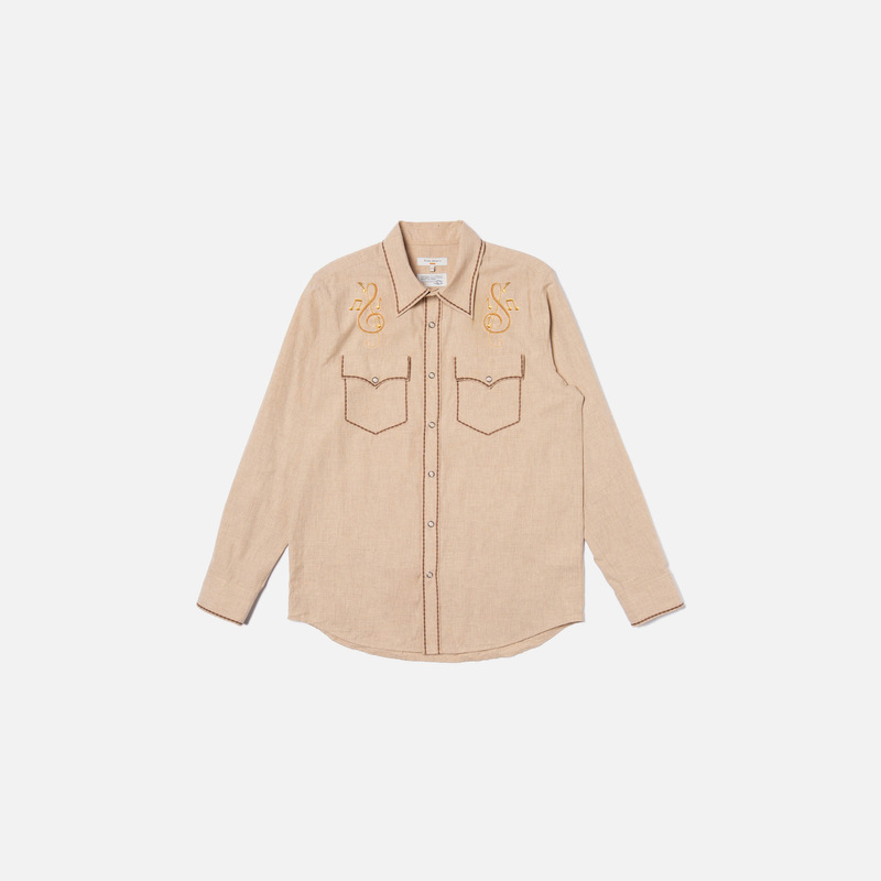 【関税込み】Nudie Jeans イエロー Lasse スウェットシャツ 221078M204006_1.jpg