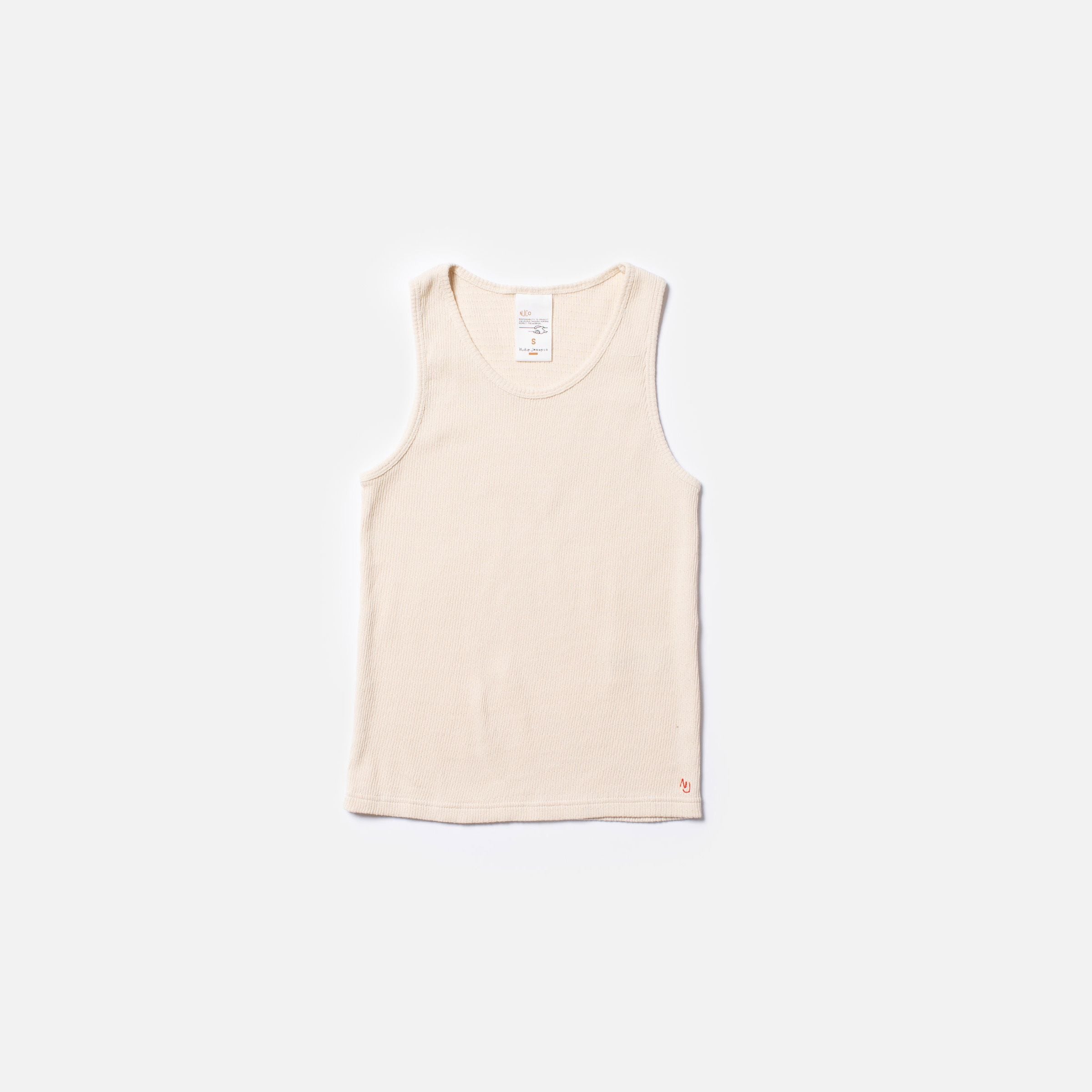 Elsie Rib Tank Top Egg White