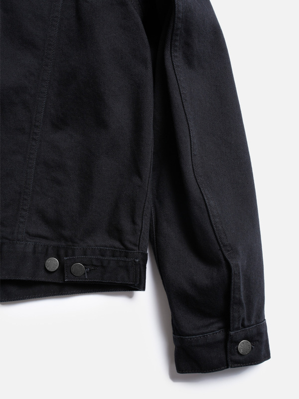 Danny Rinsed Denim Jacket Black organic cotton | Nudie Jeans