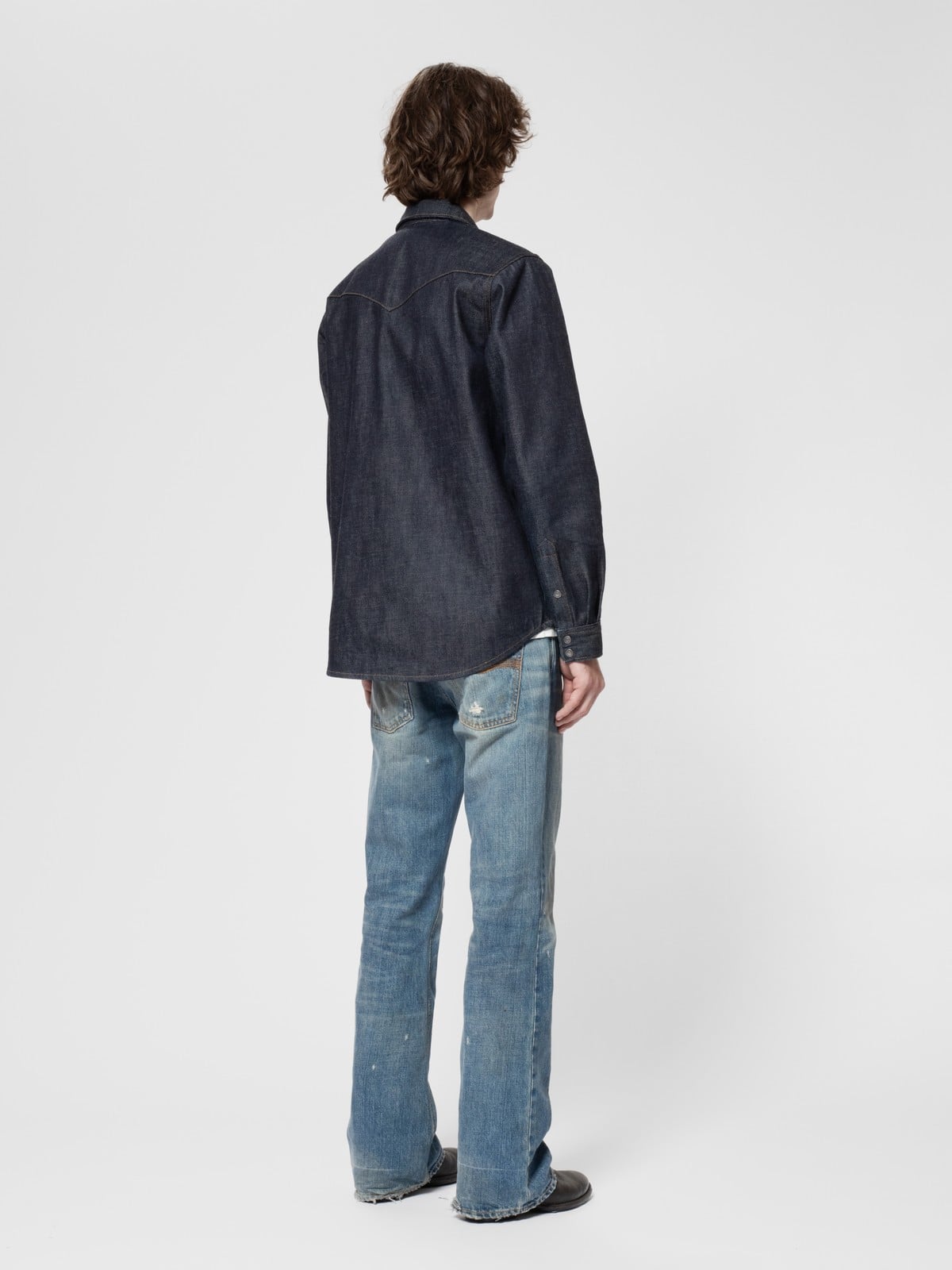George Ace Selvage Denim Shirt organic cotton | Nudie Jeans