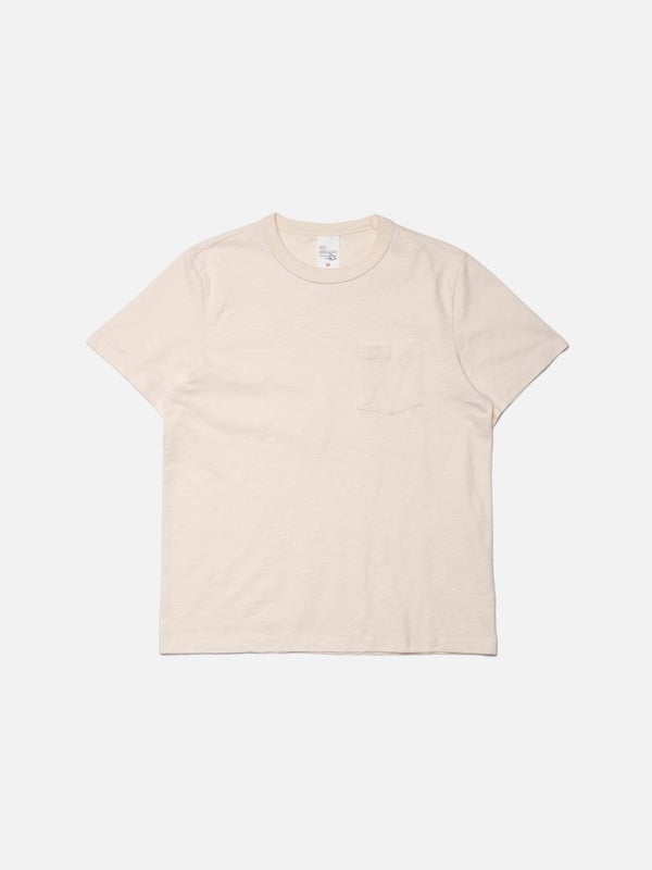 Roy Heavy Slub T-Shirt Ecru