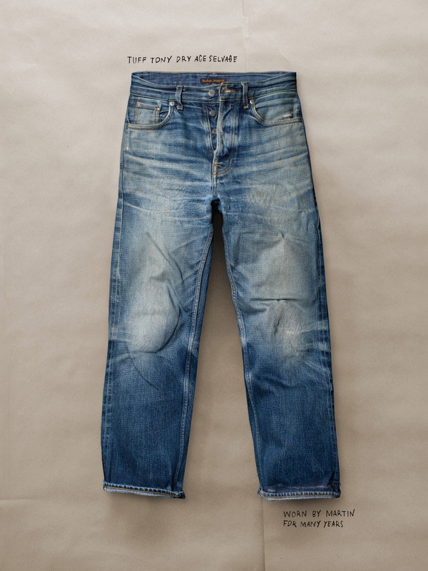 パンツ Nudie Jeans Toff Tony Ace Vintage Tuff Tony Dry Ace Selvage loose wide-leg jeans | Nudie Jeans