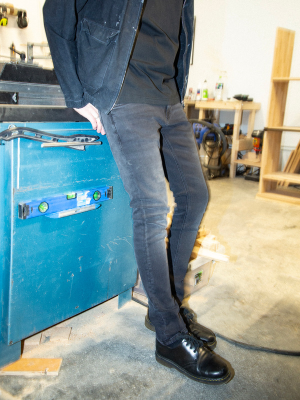 Tight Terry Black Blizzard tight fit jeans | Nudie Jeans