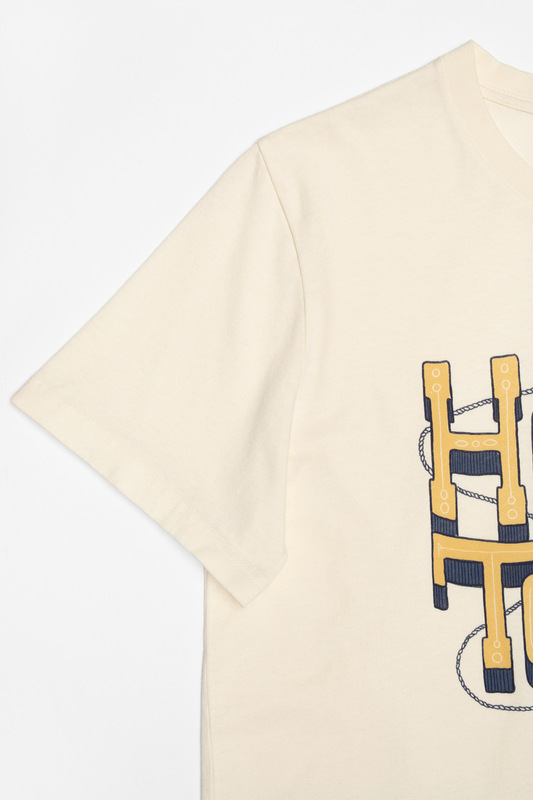 unoa 【Plie Sleeve】 NUDIE BEIGE × BLACK Uno Everyday Tee Black