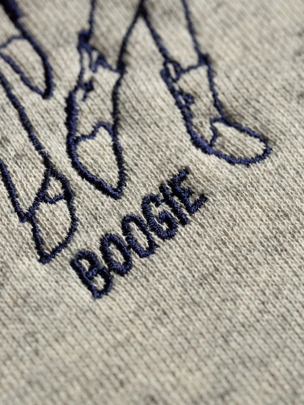 トレーナー スウェット Nudie Jeans/ヌーディージーンズ Lone Sweatshirt Cowgirl Boogie  / スウェットシャ Lone Sweatshirt Cowgirl Boogie Greymelange