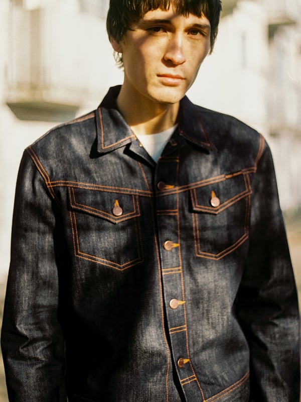 Conny Denim Jacket Dry Streaky Mid Blue