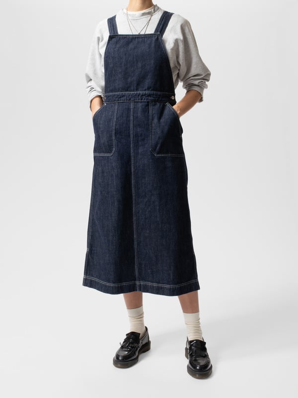 Primary image for Malwa Workwear Denim Dress Dark Blue