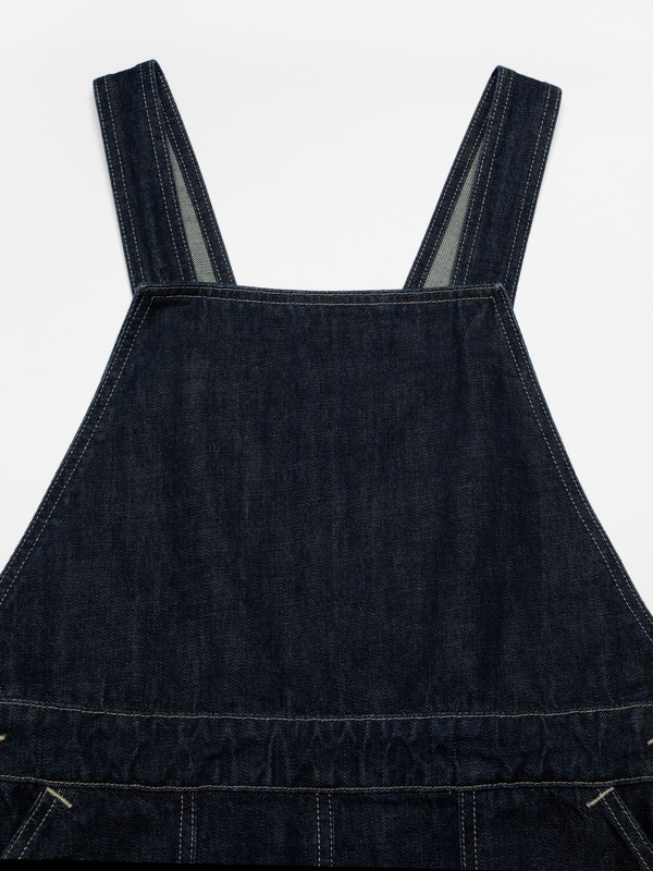 white christmas dresses Black Denim Overall Dress – Be the Aura main image 0