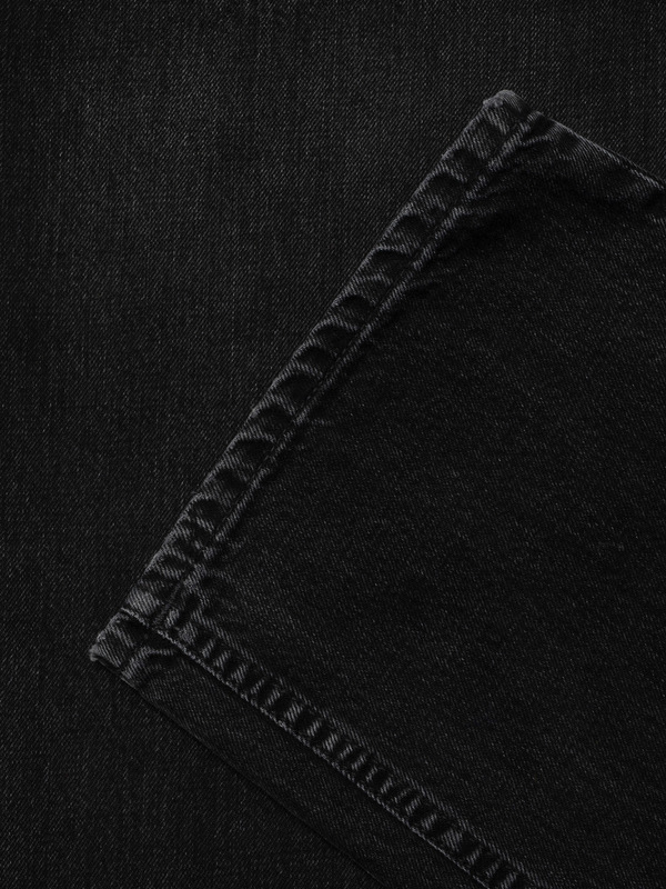 Clean Eileen Black Crosshatch wide-leg jeans | Nudie Jeans
