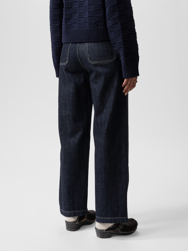 【BAON】Honni Herringbone Washing Denim Pants Connor Jeans - Medium Wash – The Frankie Shop