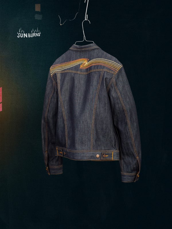 Conny Denim Jacket Sunburns | Nudie Jeans | Create Tomorrow's Vintage