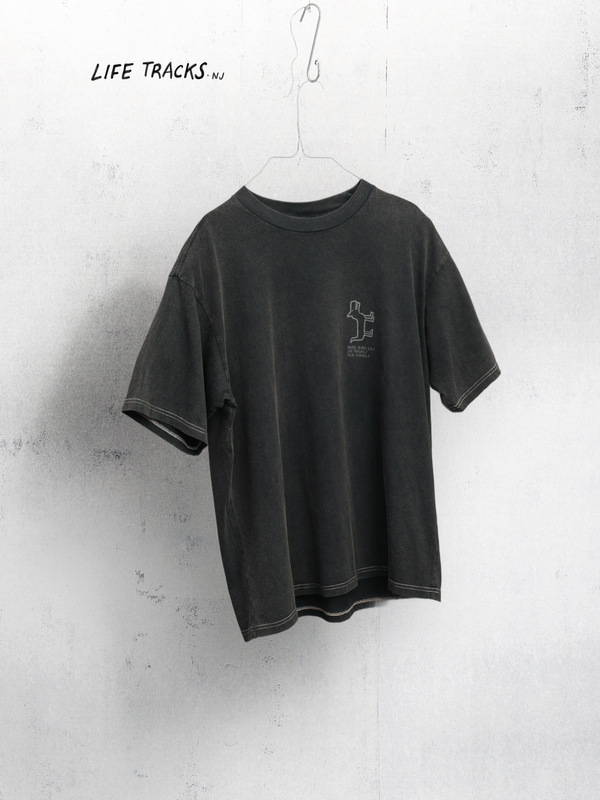 Koffe Scratched Tracks T Shirt Antracite