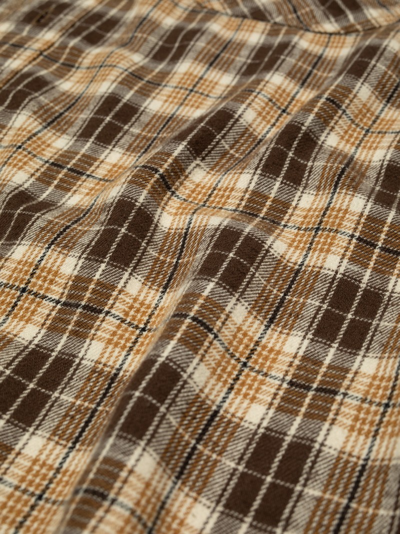 Julian Worker Shirt Checked - Black