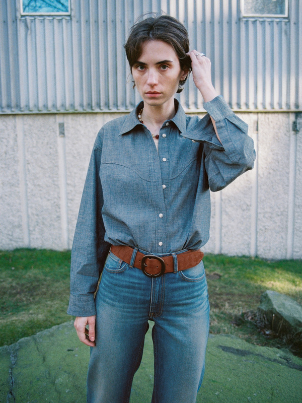 Daisy Chambray Western Shirt