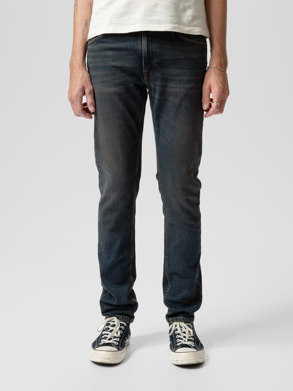 Lean Dean Blackened Blue slim tapered jeans | Nudie Jeans