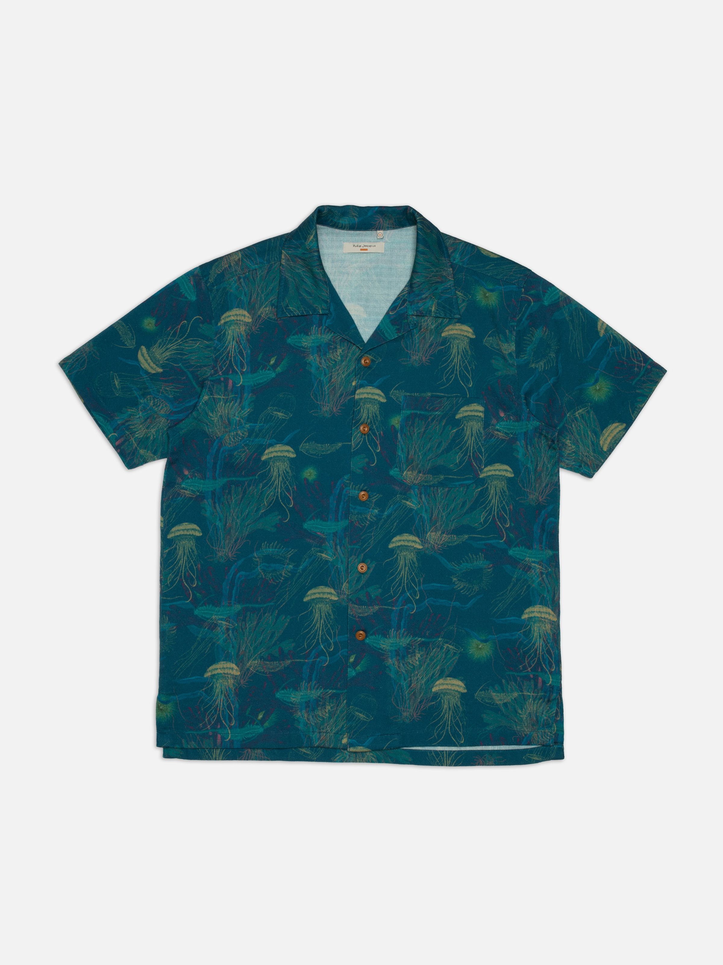 Arvid Hawaii Shirt Deep Sea