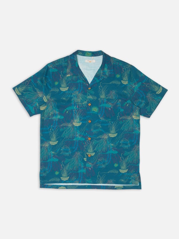 Arvid Hawaii Shirt Deep Sea Multi