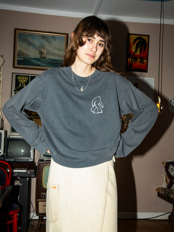 Karita Icy Long Sleeve T-Shirt Antracite | Nudie Jeans