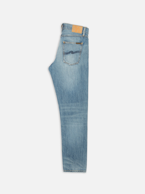 Gritty Jackson Cool Blue regular straight jeans | Nudie Jeans
