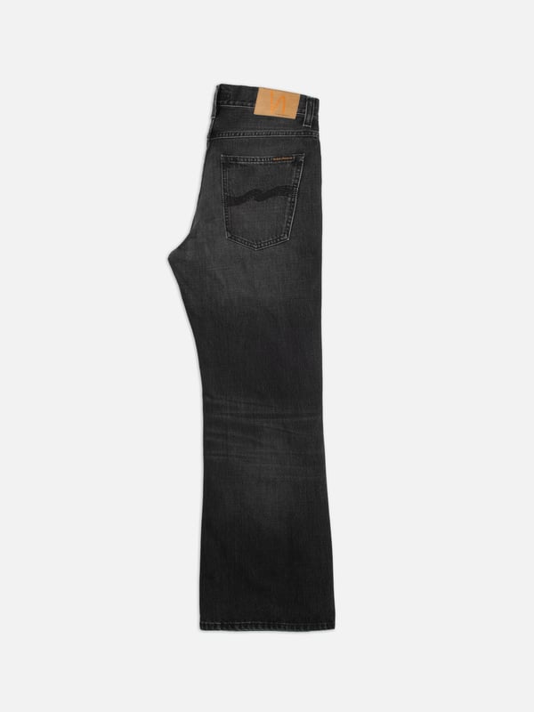 Flare Glenn Black Storm regular flared jeans | Nudie Jeans