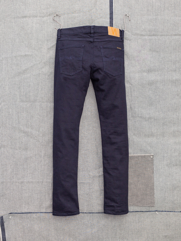 Lean Dean Dry Cold Black slim tapered jeans | Nudie Jeans