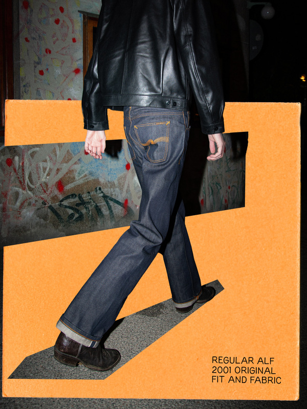 Regular Alf Dry Selvage regular bootcut jeans | Nudie Jeans
