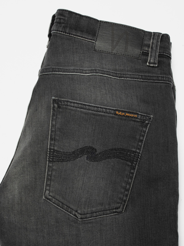 Grim Tim Black Mist slim straight jeans | Nudie Jeans