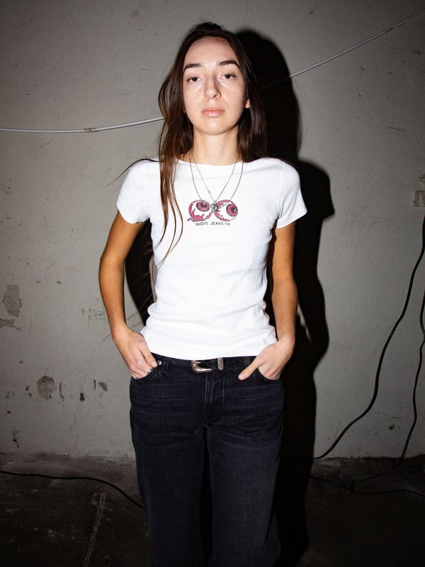 Eve T Shirt Eyeballs Offwhite