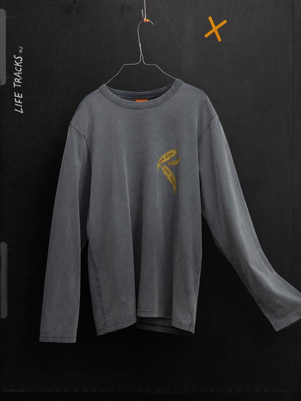 Rudi Long Sleeve T Shirt Life Tracks II Antracite