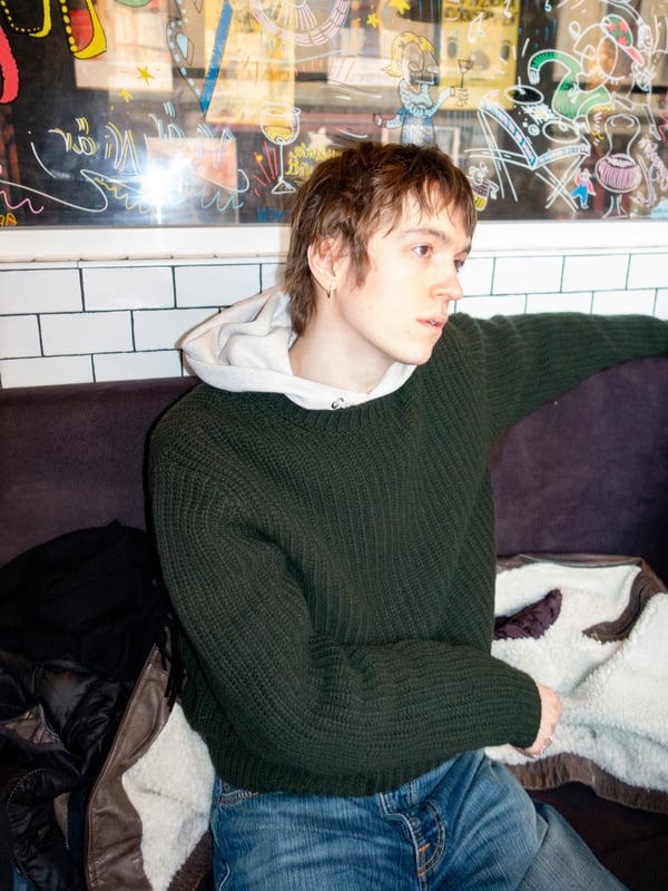 Gurra Sweater Chunky Knit Racing Green