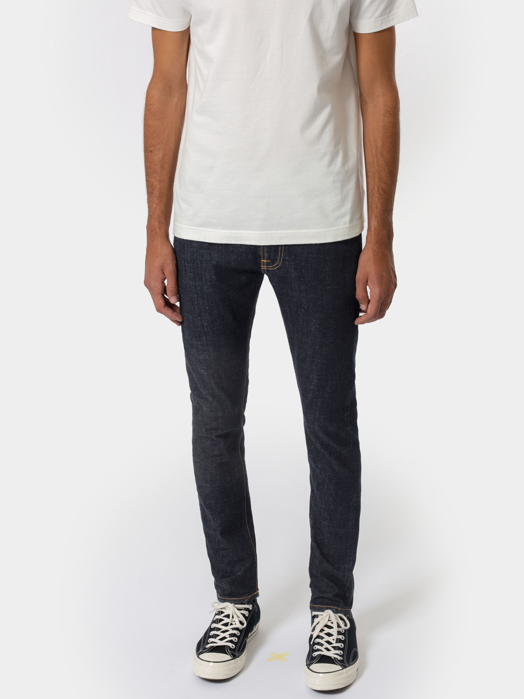 Nudie Jeans Tight Terry Rinse Twill Mid Waist Tight Fit Men's Organic Jeans W28/L36 Sustainable Denim