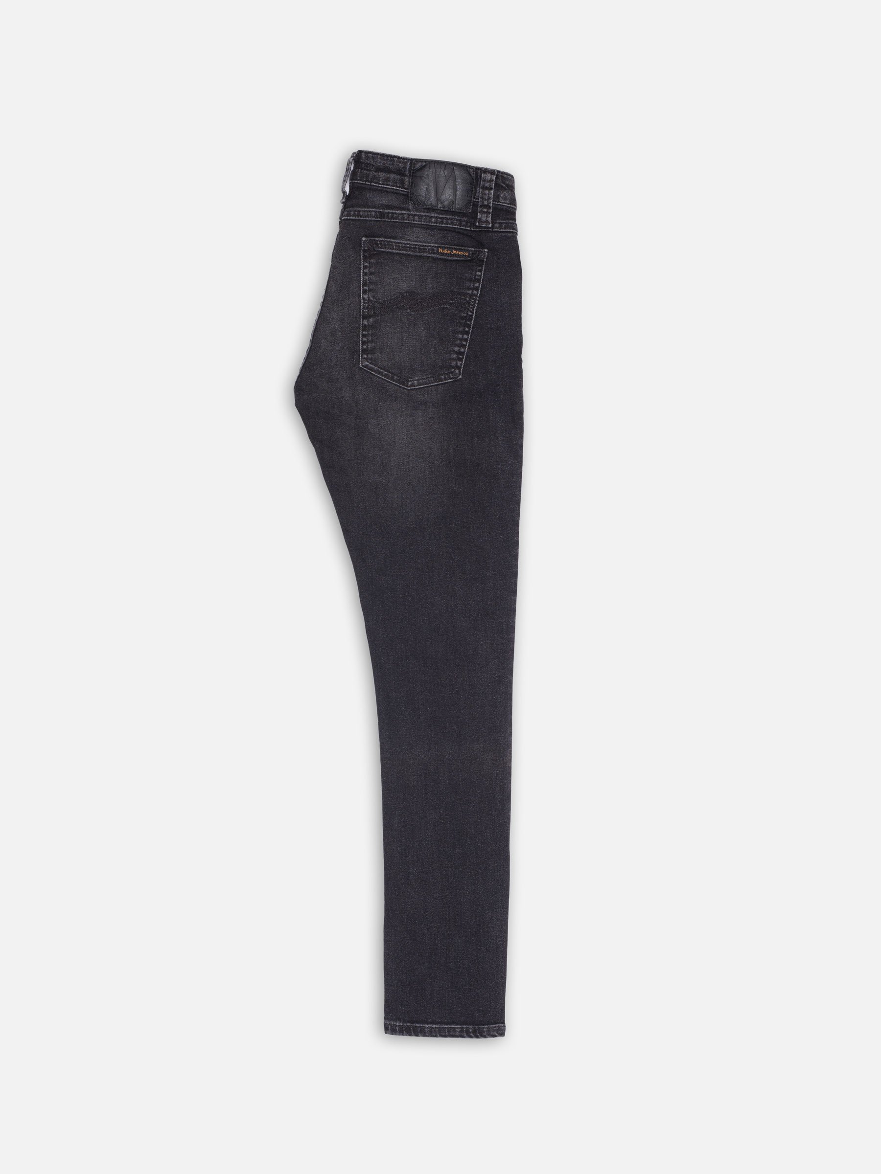 Nudie Jeans Skinny Lin Worn Black Mid Waist Tight Fit Men's Organic Jeans W28/L28 Sustainable Denim