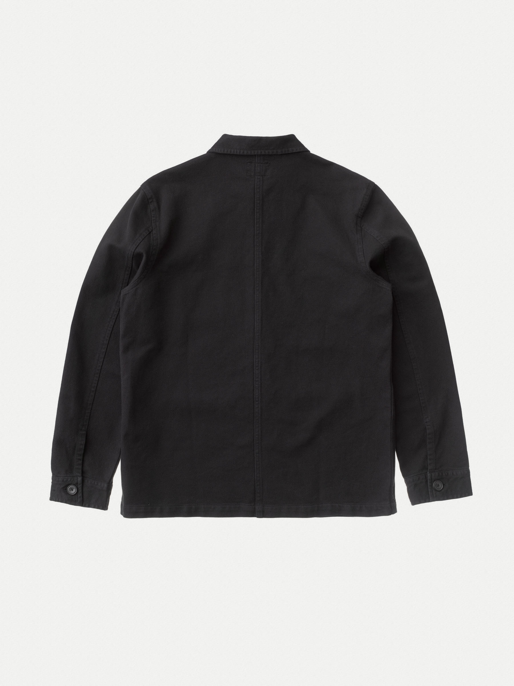 Nudie Jeans Barney Worker Jacket Black Men's Organic Jackets Medium Sustainable Clothing