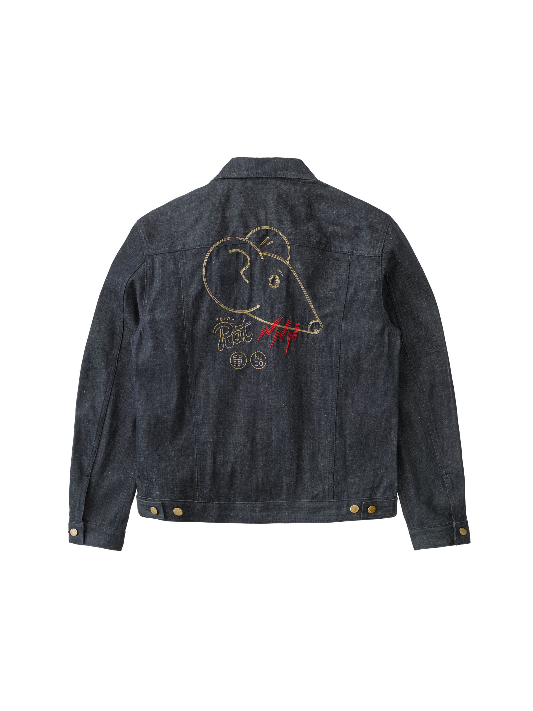 Nudie Jeans Vinny Year Of The Rat Men's Organic Denim Jackets Large Sustainable Clothing