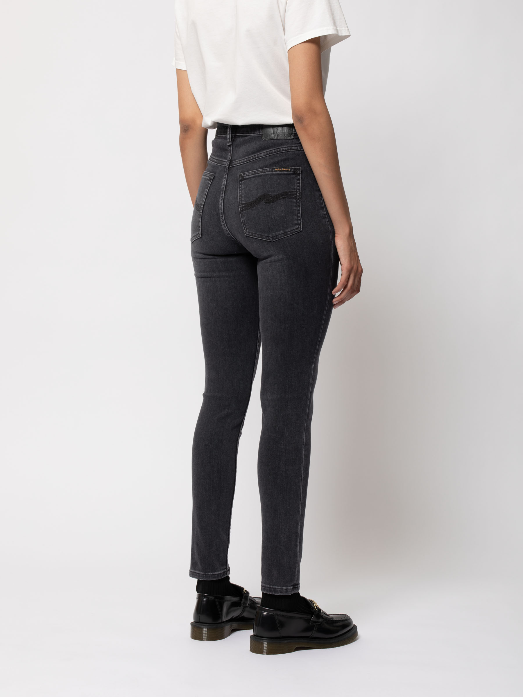 Nudie Jeans Hightop Tilde Night Spirit High Waist Tight Fit Women's Organic Jeans W32/L32 Sustainable Denim