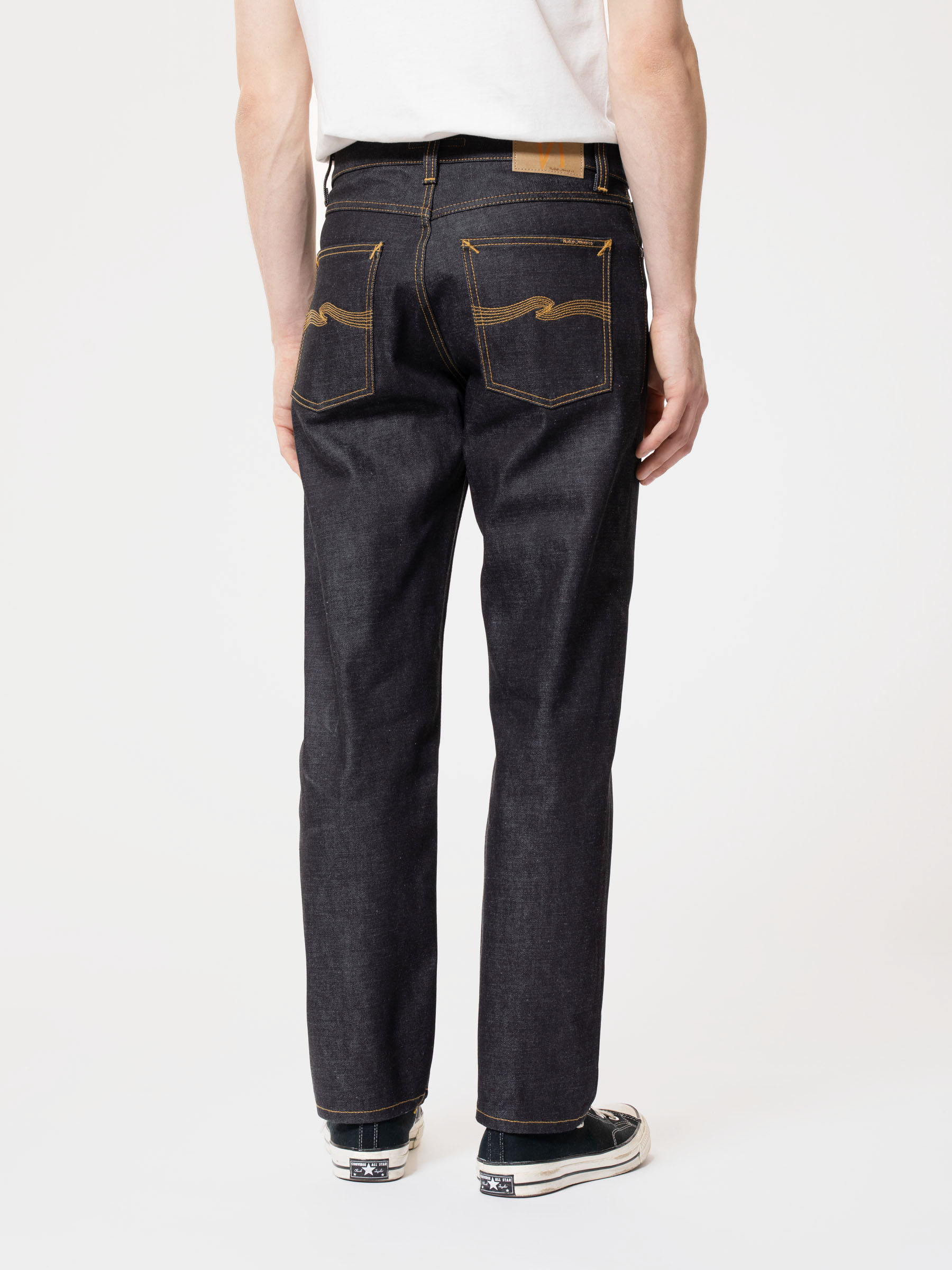 Nudie Jeans Rad Rufus Dry Deluxe High Waist Regular Straight Fit Men's Organic Jeans W31/L34 Sustainable Denim