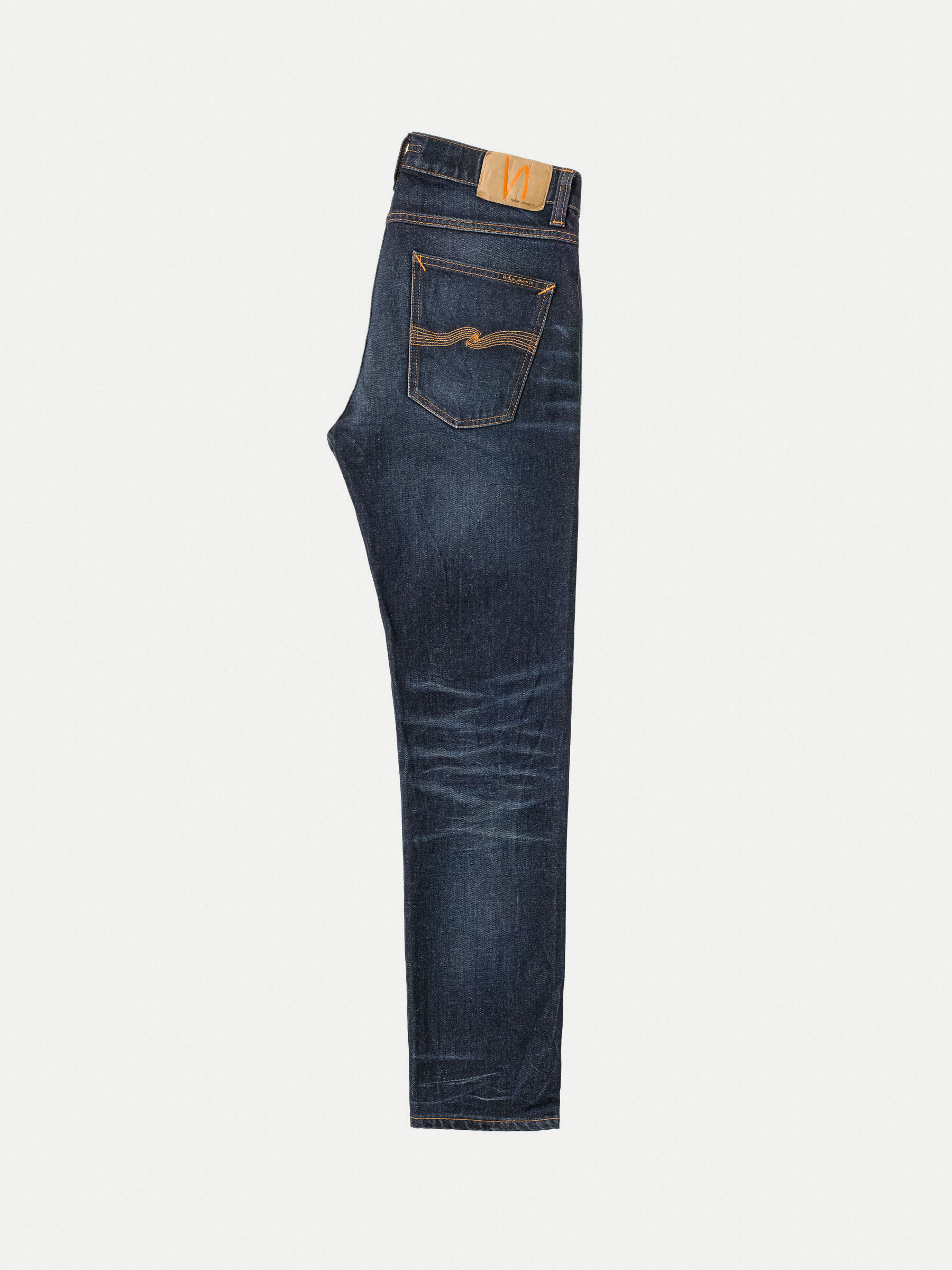 Nudie Jeans Lean Dean Blue Thunder Mid Waist Slim Tapered Fit 