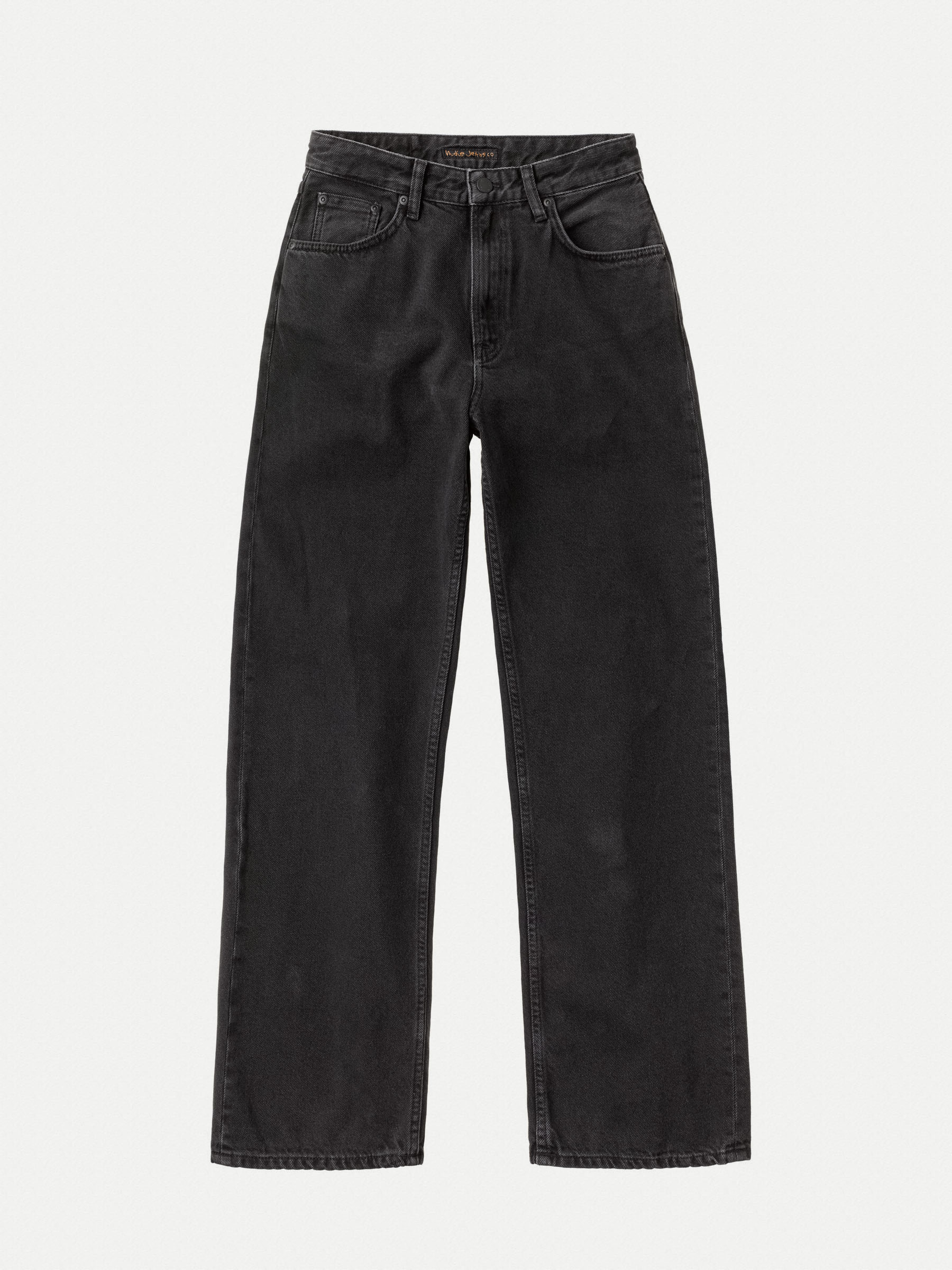 Nudie Jeans Clean Eileen Washed Out Black High Waist Loose Wide Fit Women's Organic Jeans W33/L36 Sustainable Denim