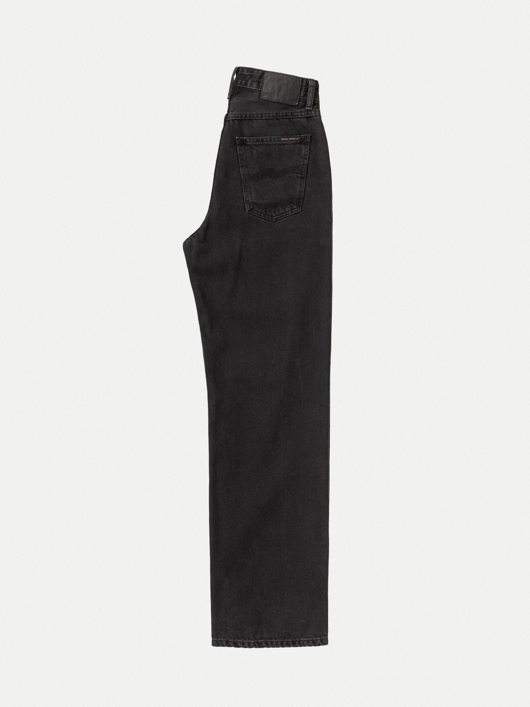Nudie Jeans Clean Eileen Washed Out Black High Waist Loose Wide Fit Women's Organic Jeans W33/L36 Sustainable Denim
