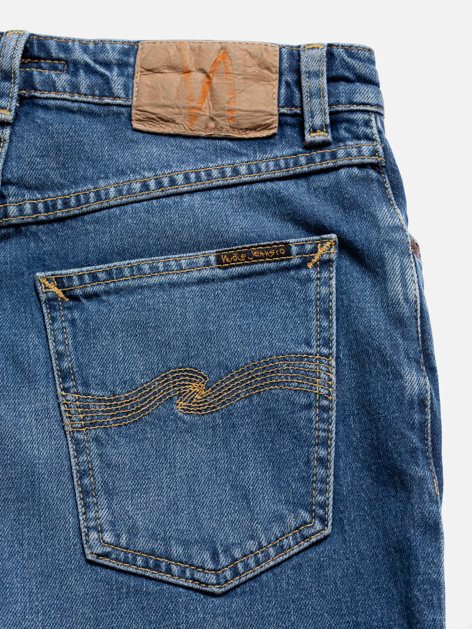 Nudie Jeans Rowdy Ruth French Blue High Waist Bootcut & Flare Leg Women's Organic Jeans W25/L26 Sustainable Denim