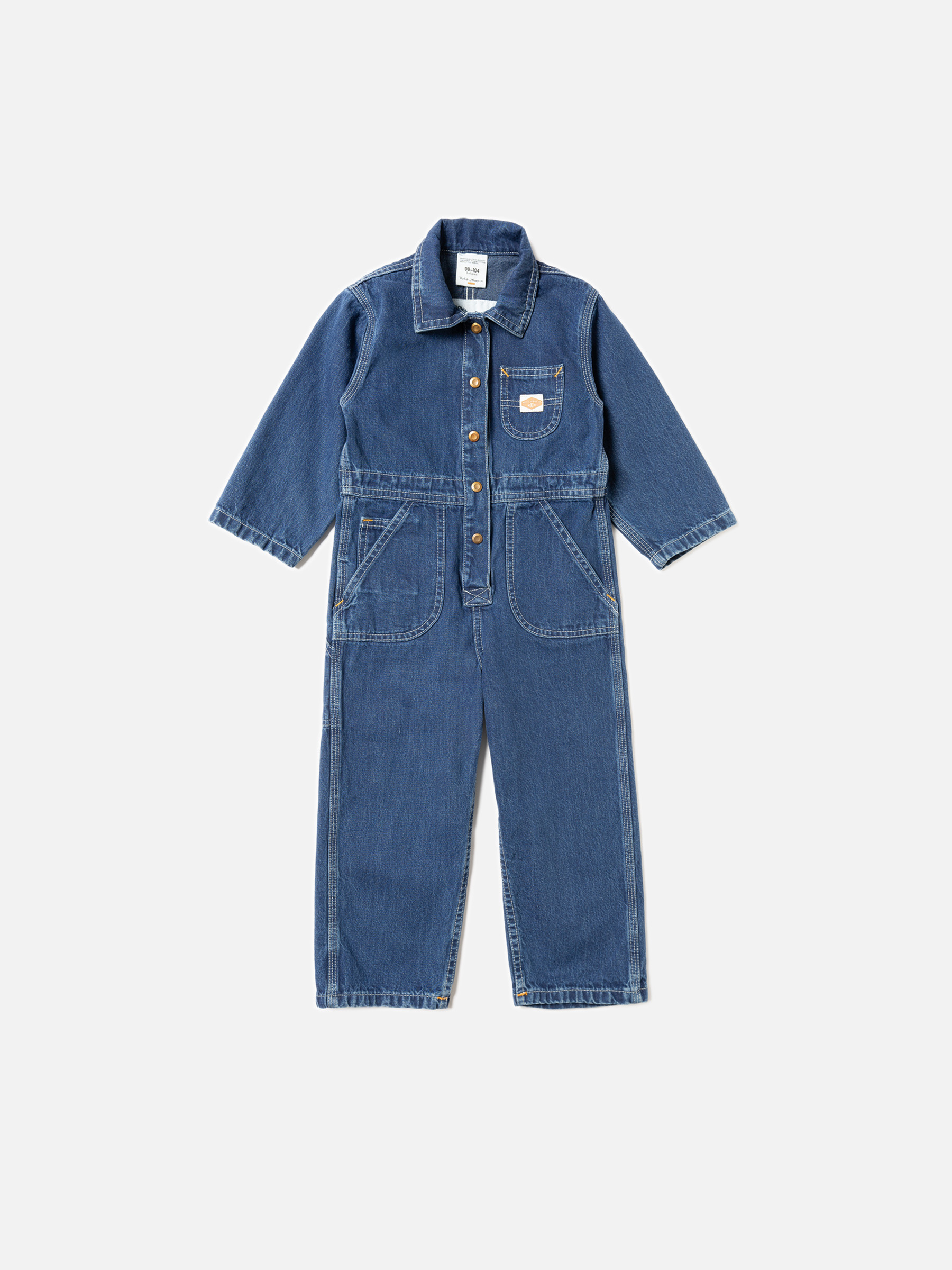 Nudie Jeans Billie Boilersuit Utility Denim Organic One-Pieces > Overalls 1.5-2 yrs Sustainable Clothing
