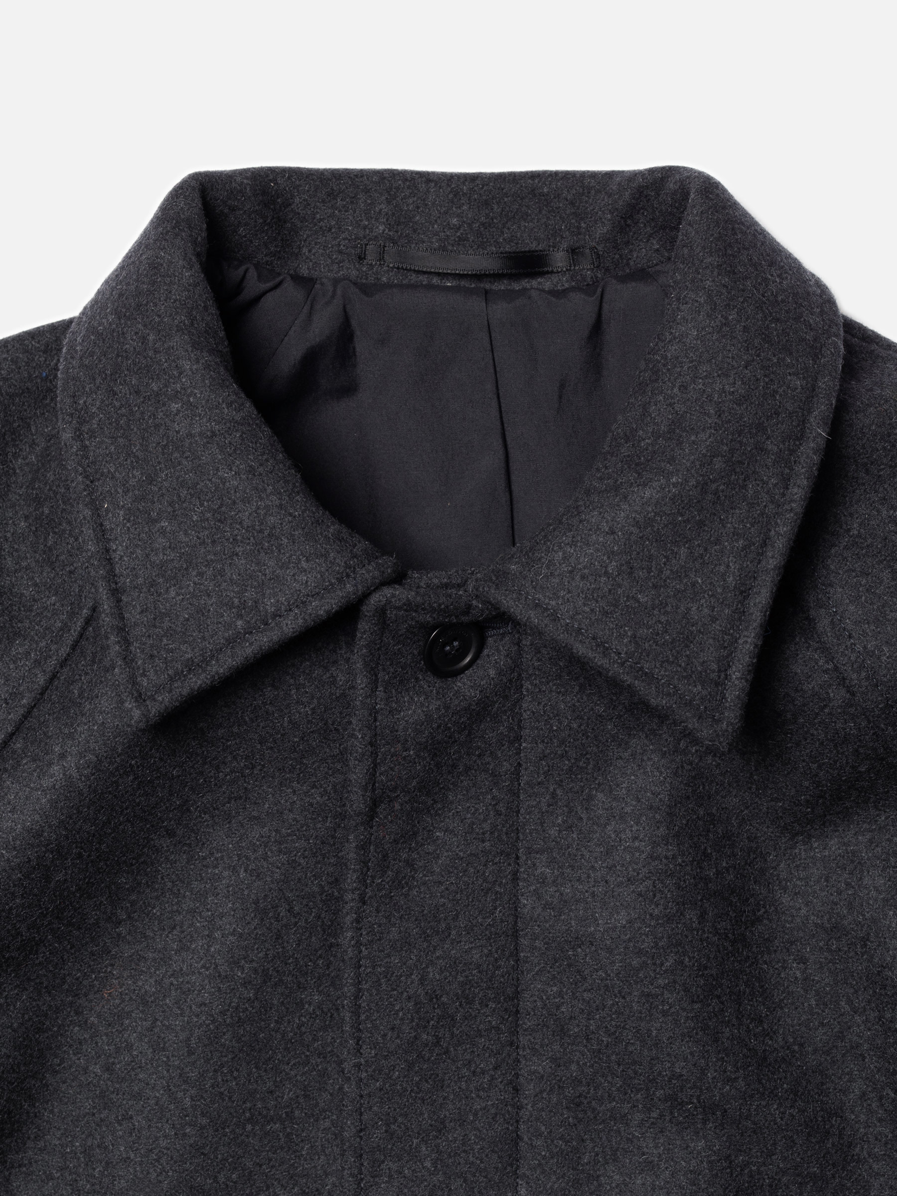 Nudie Jeans Corey Car Coat Antracitemelange Men's Organic Jackets Medium Sustainable Clothing