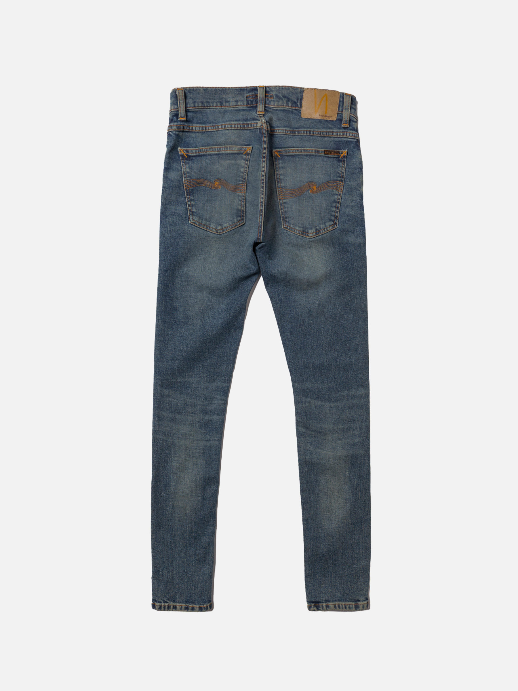 Nudie Jeans Tight Terry Indigo Dirt Mid Waist Tight Fit Men's Organic Jeans W38/L30 Sustainable Denim