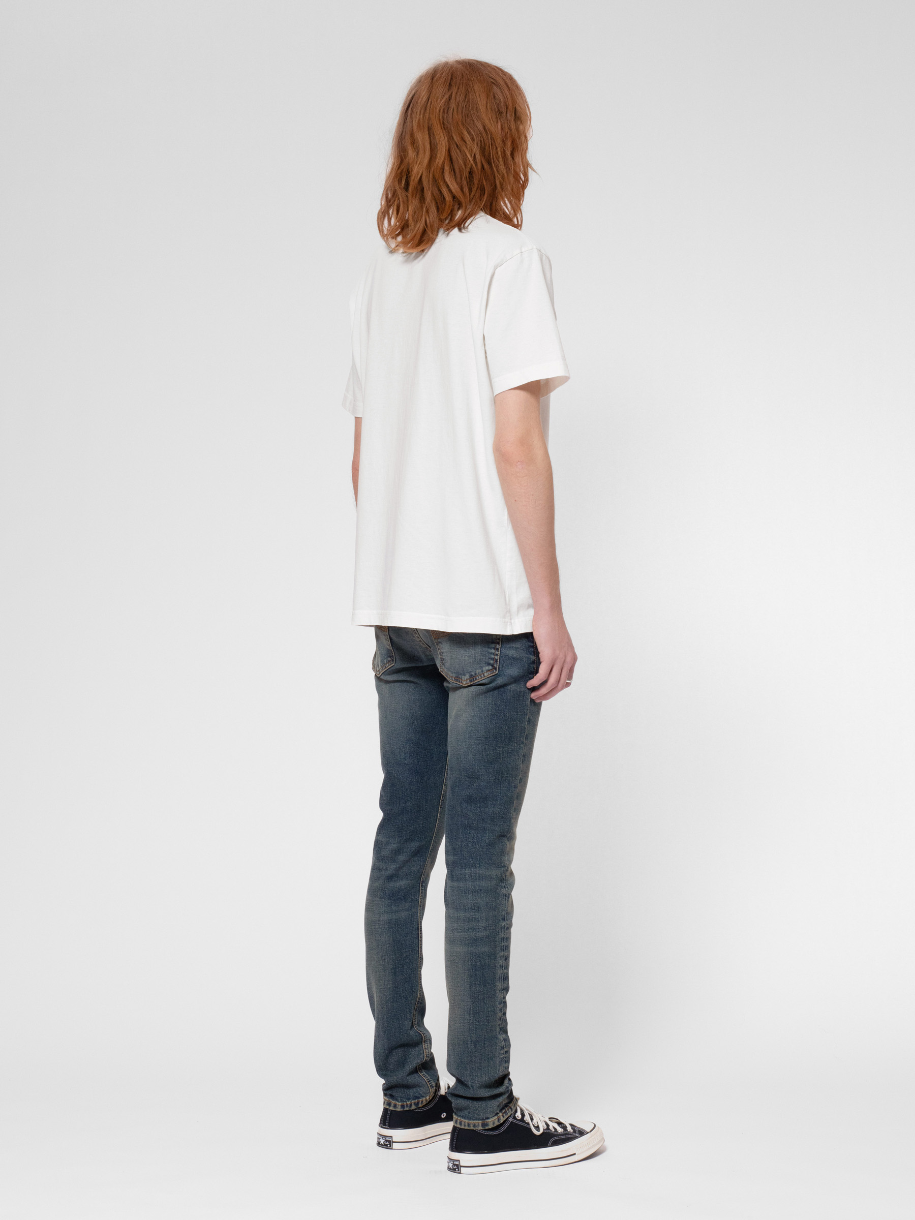 Nudie Jeans Tight Terry Indigo Dirt Mid Waist Tight Fit Men's Organic Jeans W38/L30 Sustainable Denim