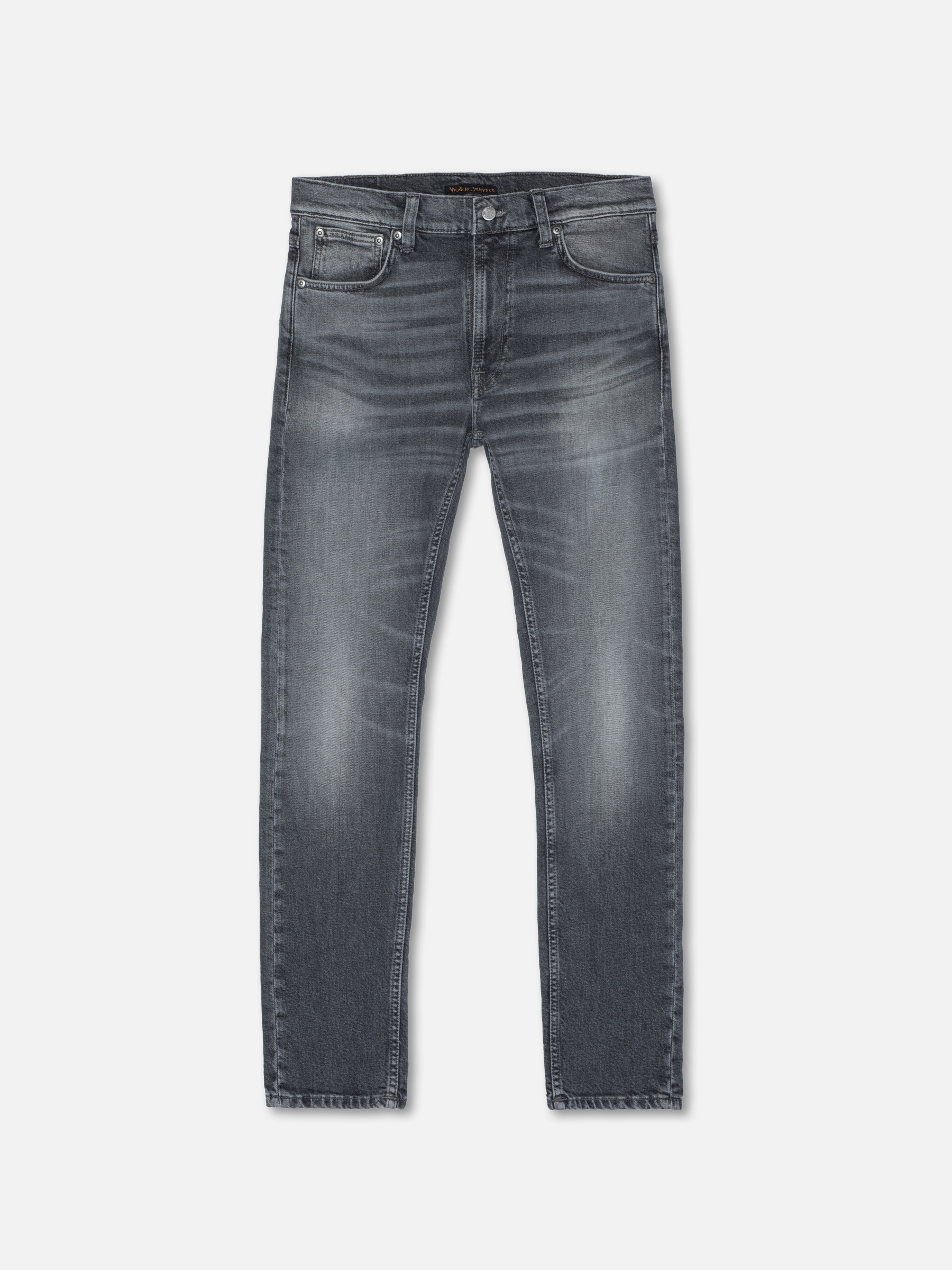 Nudie Jeans Lean Dean Grey Steel Mid Waist Slim Tapered Fit Men's Organic Jeans W32/L36 Sustainable Denim